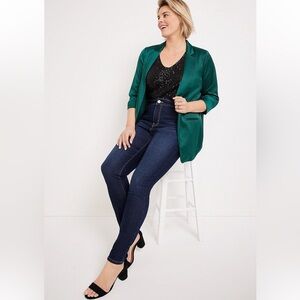 Maurices Plus Size Skinny Jeggings. Mid Rise Dark Wash‎ Size XL Reg.